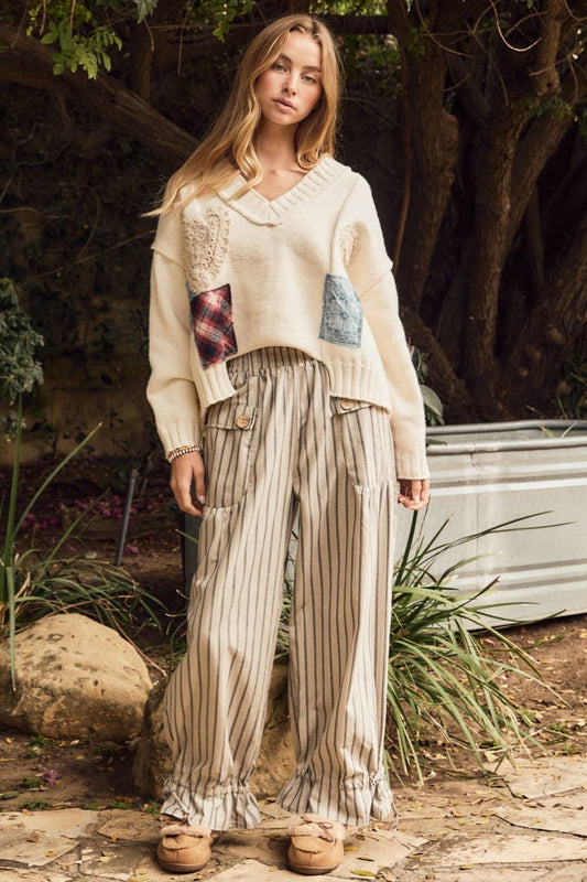 Nita Striped Wide Leg Pants