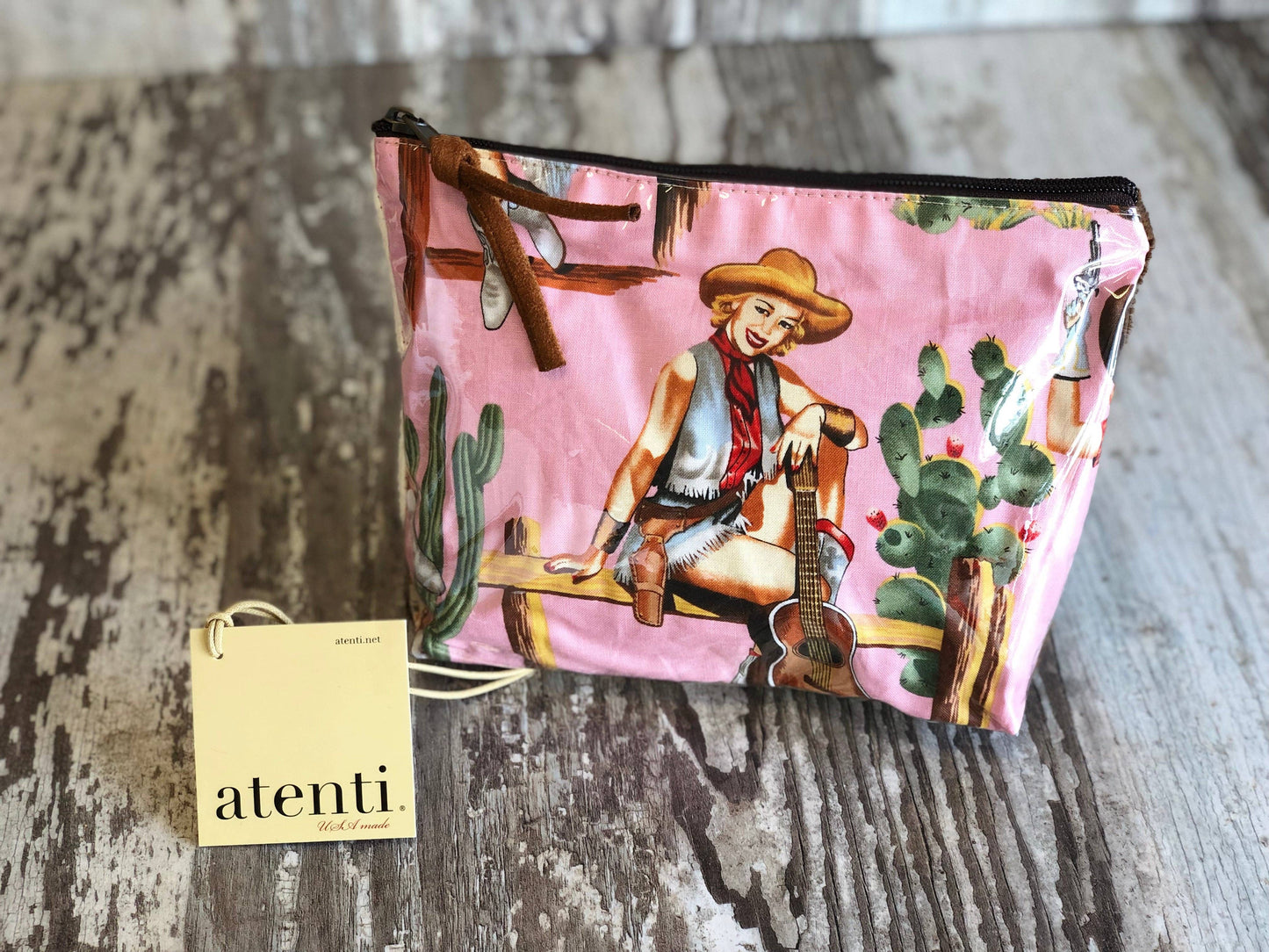 "Western" Pinup Cowgirl Accessory Pouch