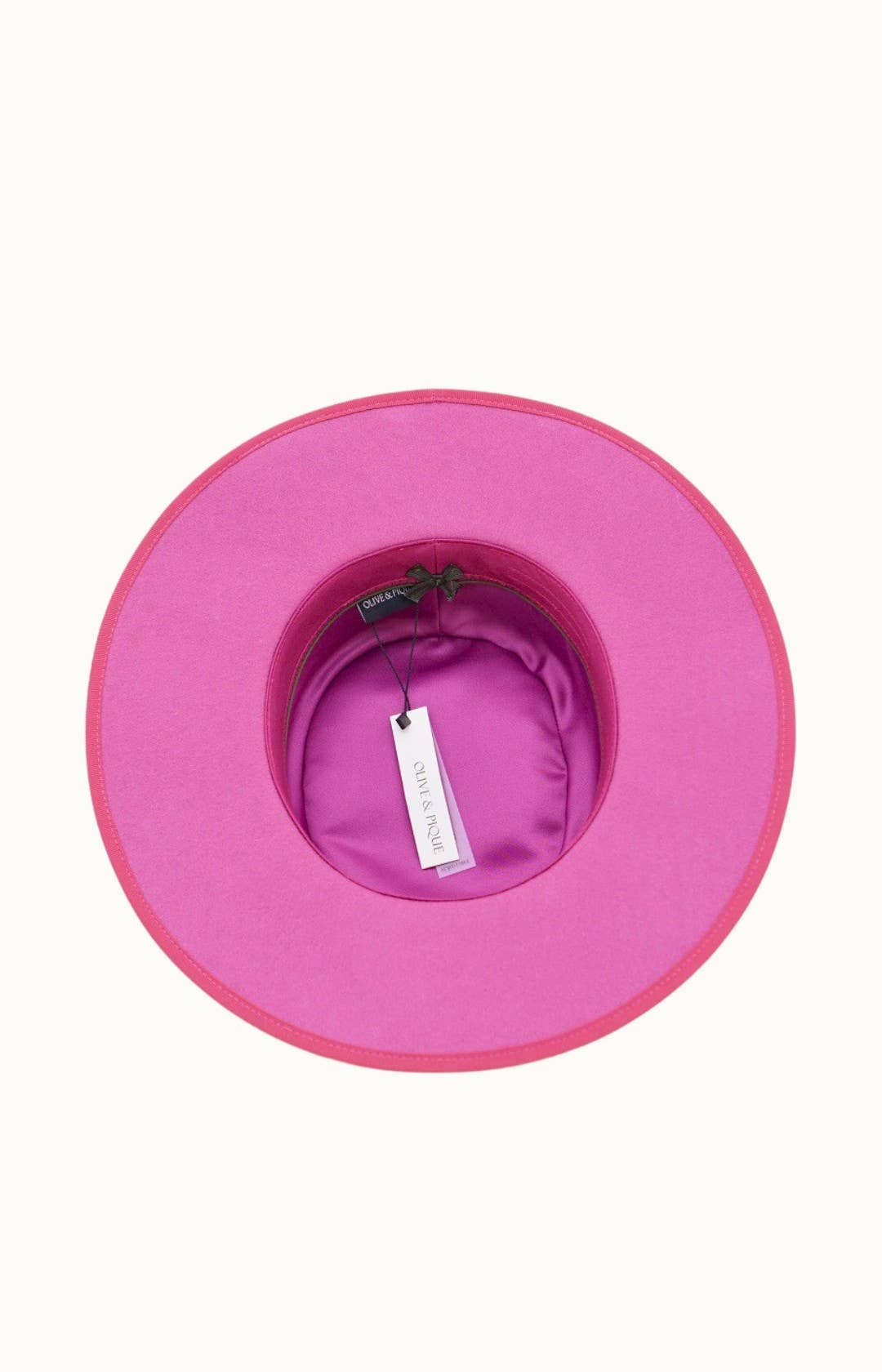 VIDA - 100% Wool Felt Gambler Hat, Unisex, hot pink