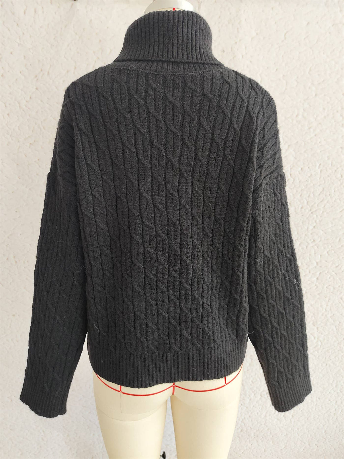 Turtleneck Pumpkin Knit Casual Fashion Sweater