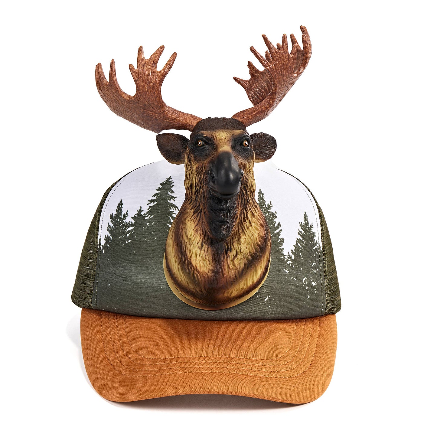 Moose | Unisex Trucker Hat Base Cap Mesh Back