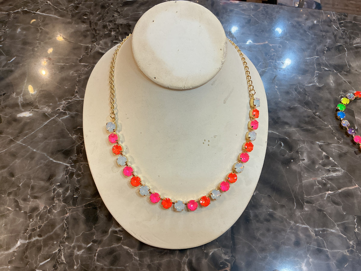Unicorn sparkle necklace, gold chain