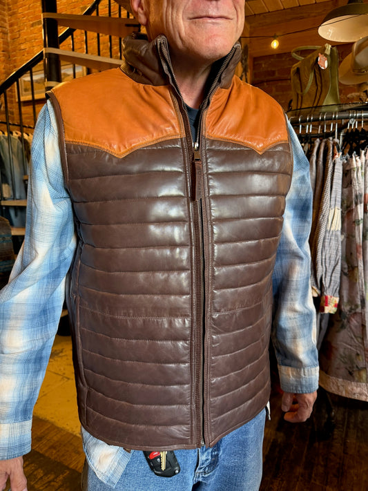 Casper Scully Leather Men’s Vest