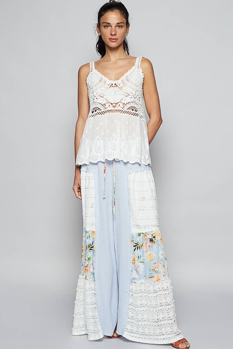 crochet woven tank
