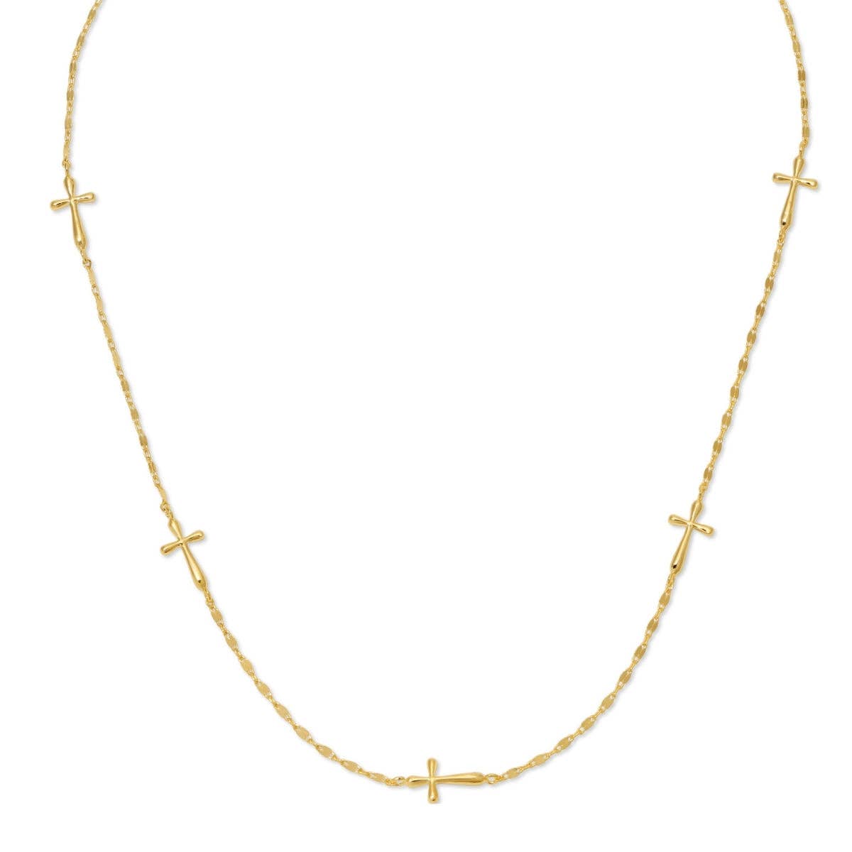 Minimalist Cross Collar Necklace
