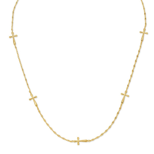 Minimalist Cross Collar Necklace