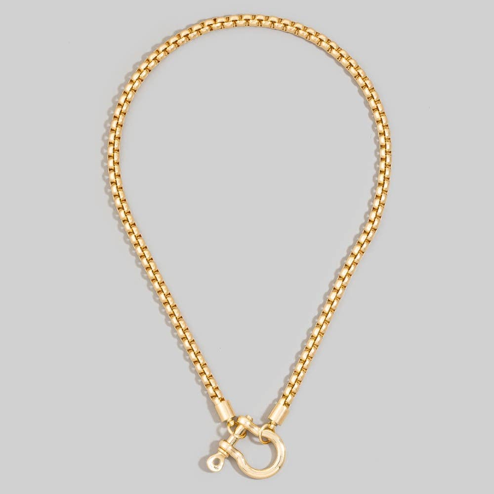 Horseshoe Shackle Pendant Necklace