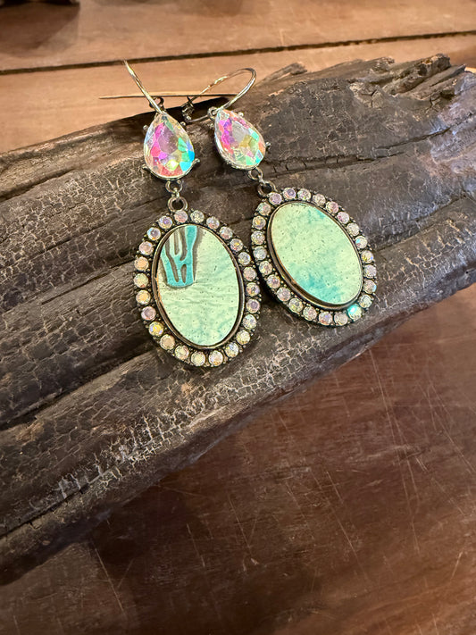 Frea Teal Earrings