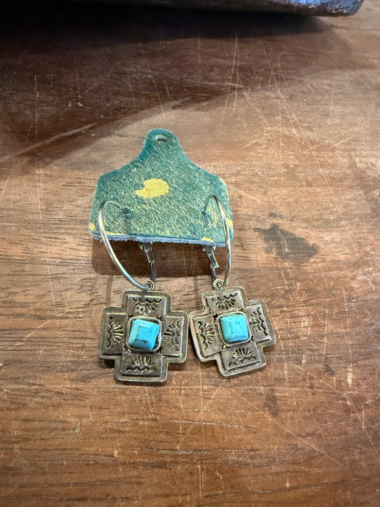 Reva Cowtag Earrings