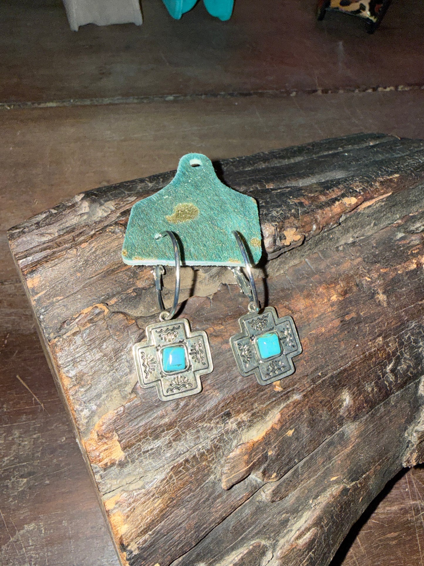 Reva Cowtag Earrings