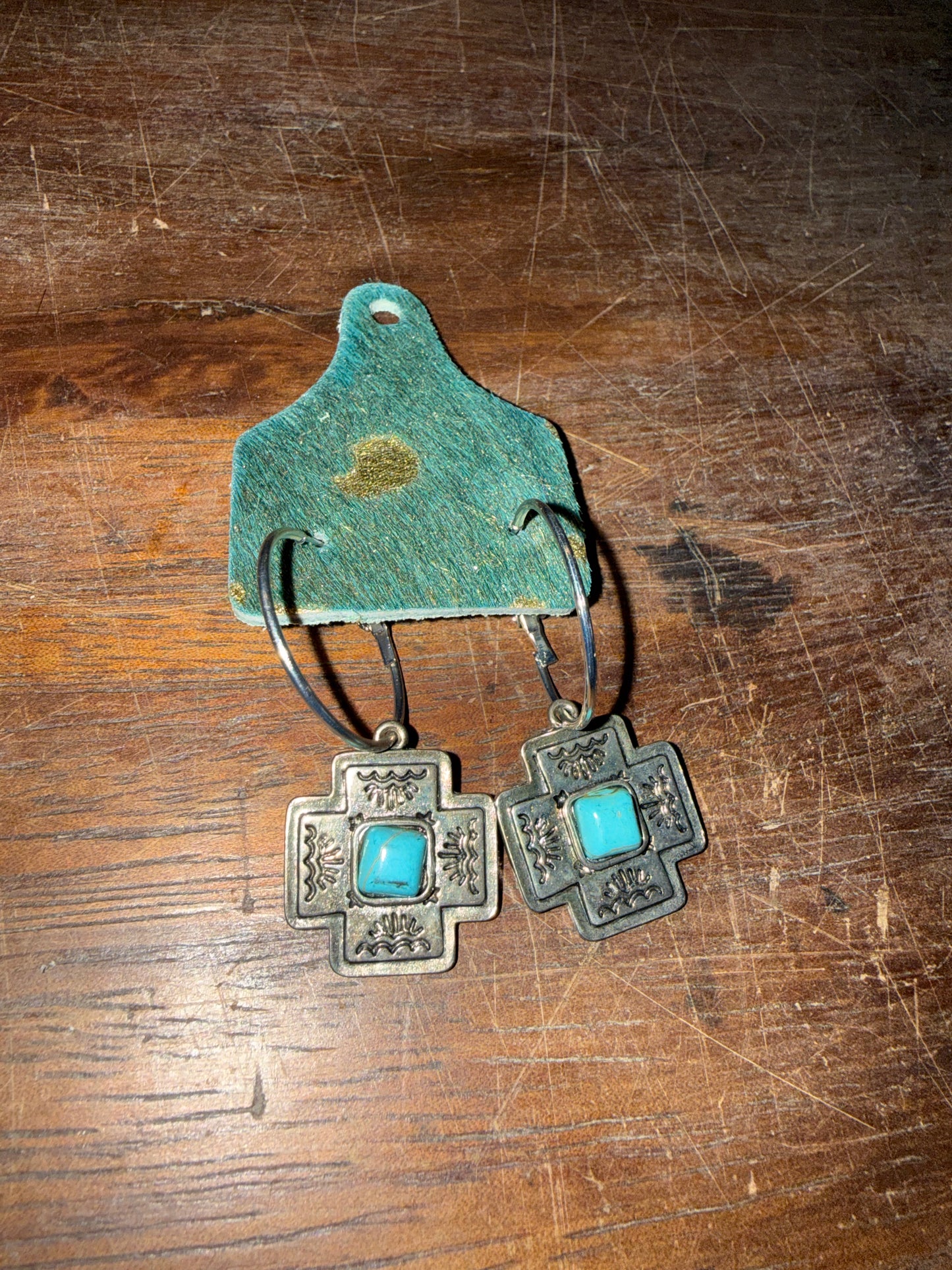 Reva Cowtag Earrings