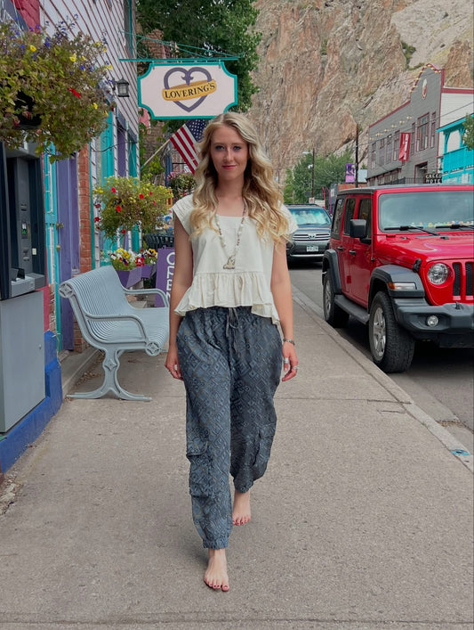 Diamond in the Rough Jogger - Denim