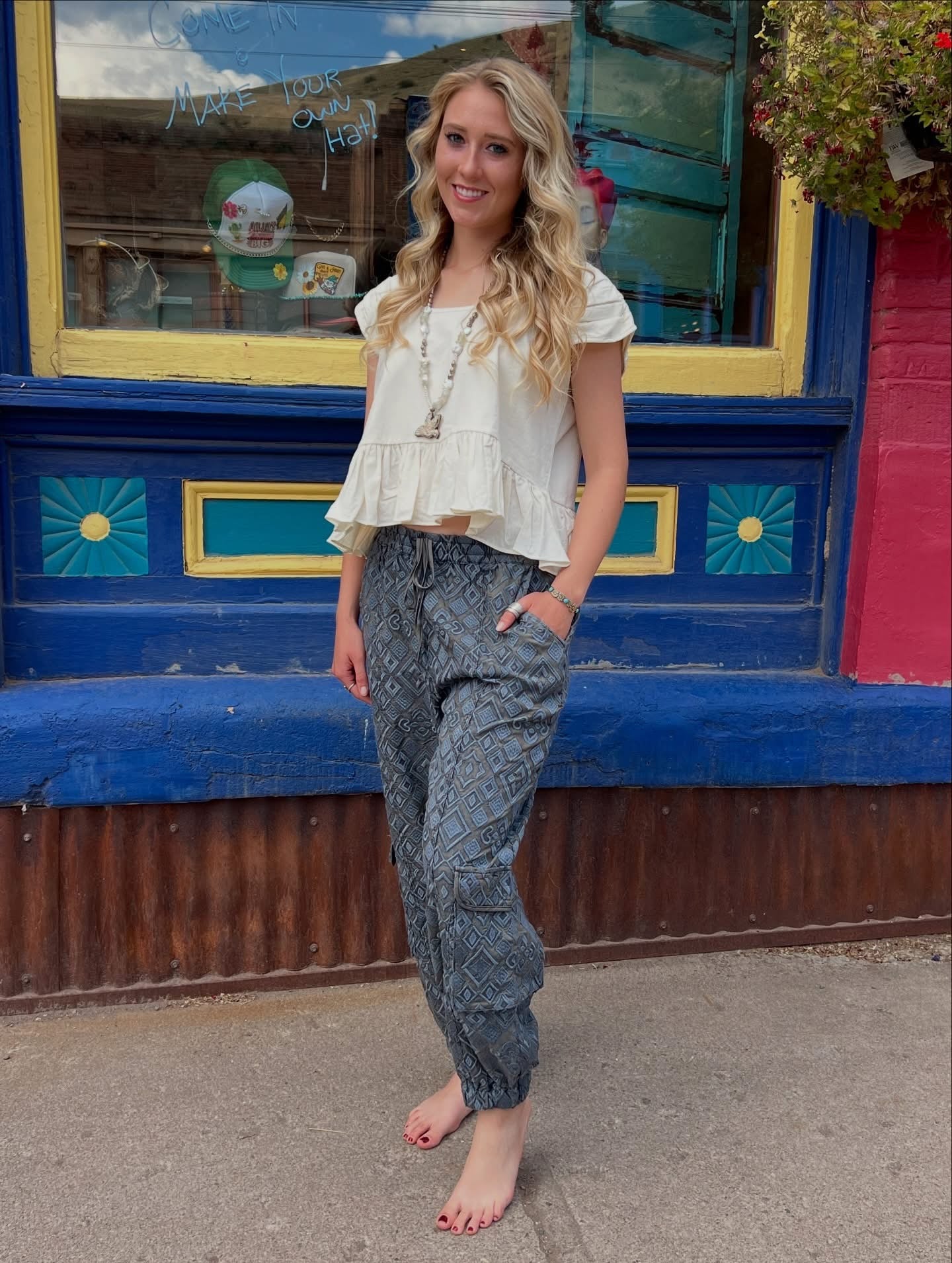 Diamond in the Rough Jogger - Denim