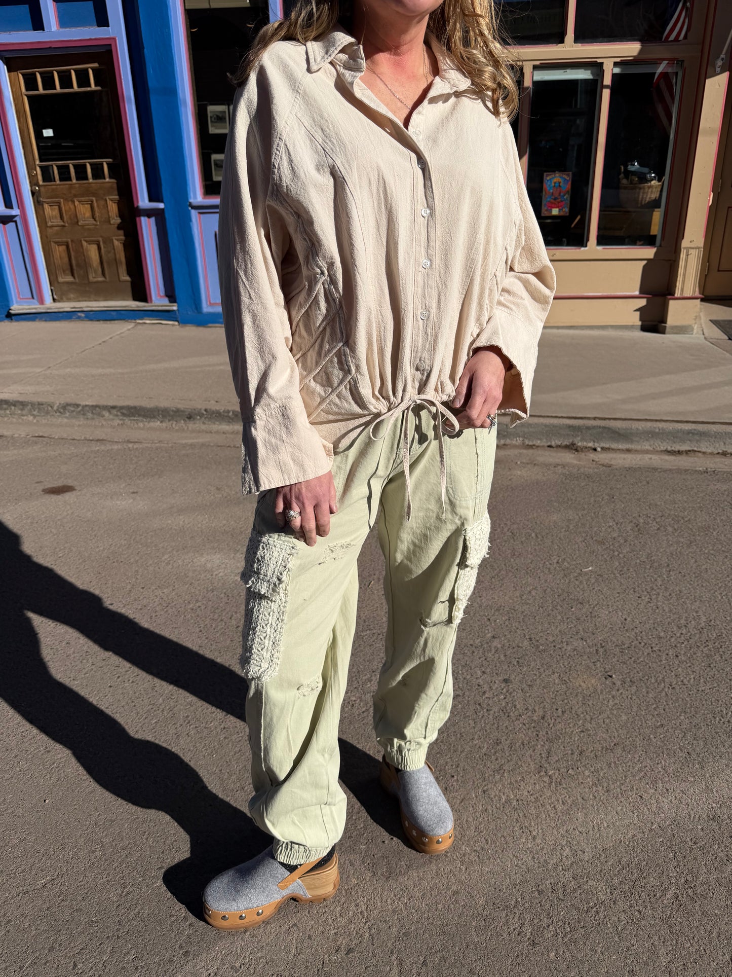 Pistachio Patched Jogger