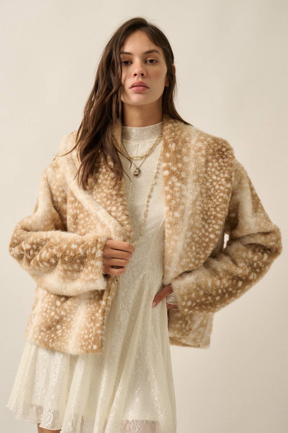 Daisey Deer Print Jacket