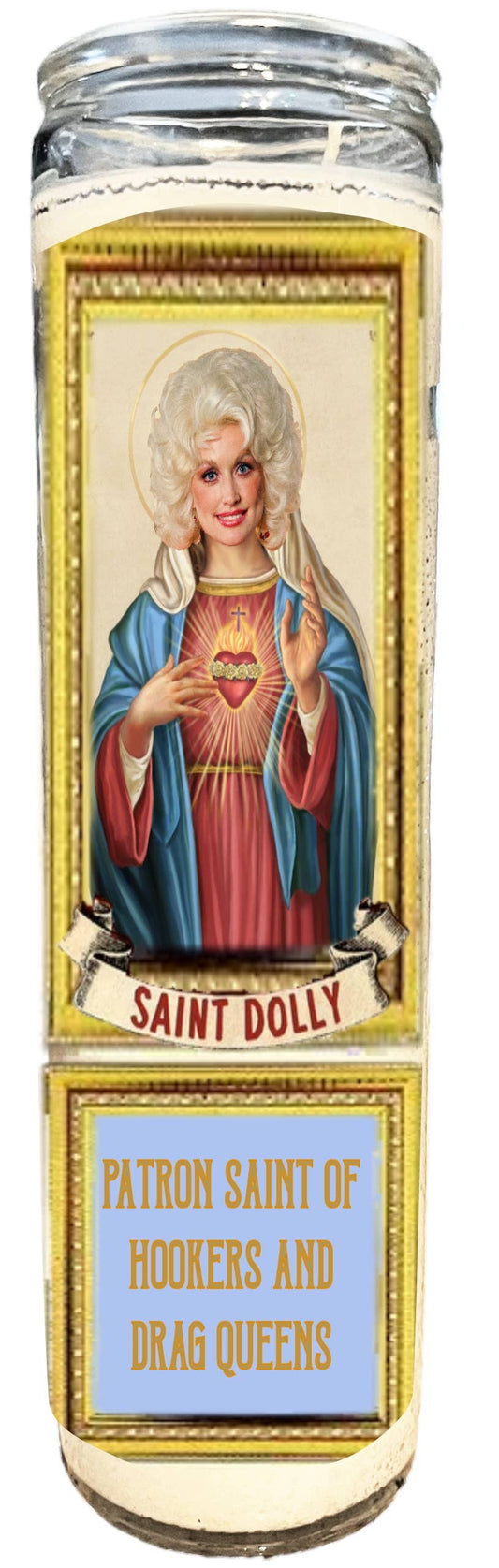 SAINT DOLLY PRAYER CANDLE