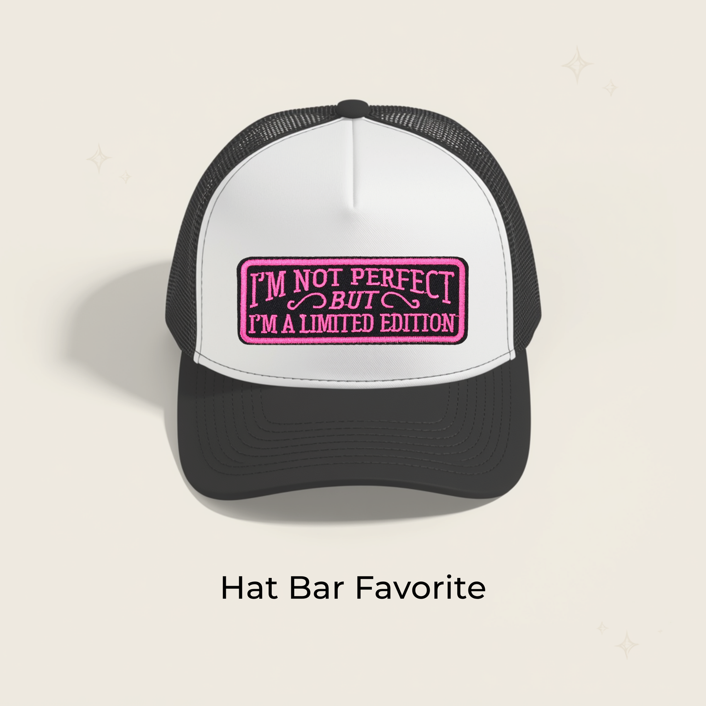 Not Perfect Embroidered Patch- RTS