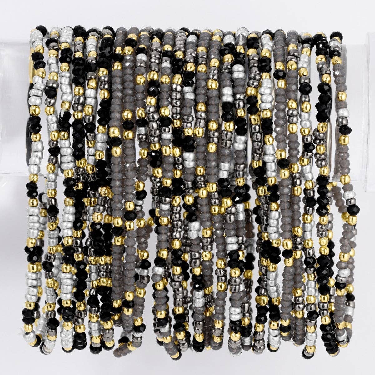 Assorted Winter Wonderland Stretch Seed Bead Bracelets