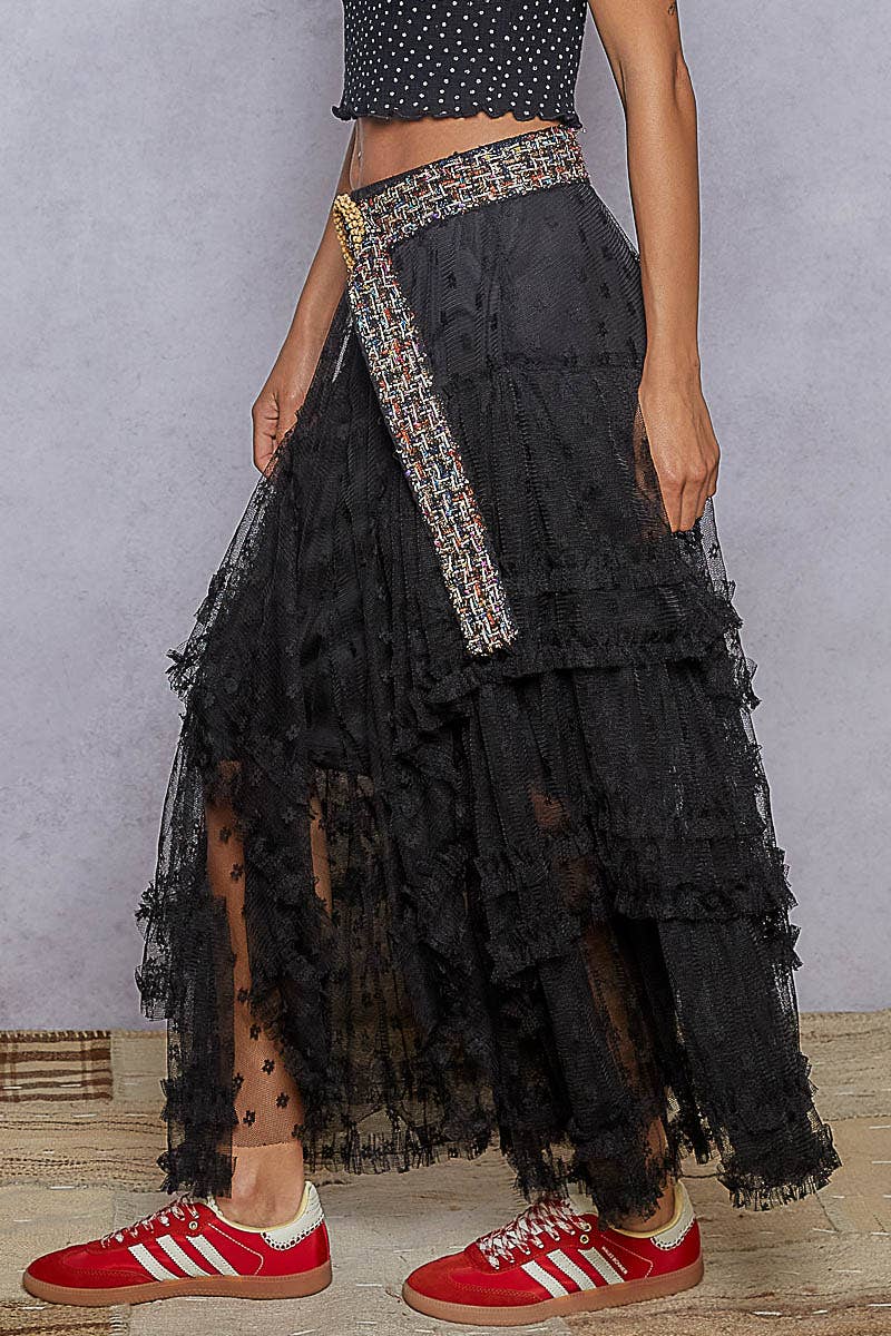 Ruffle Lace Skirt