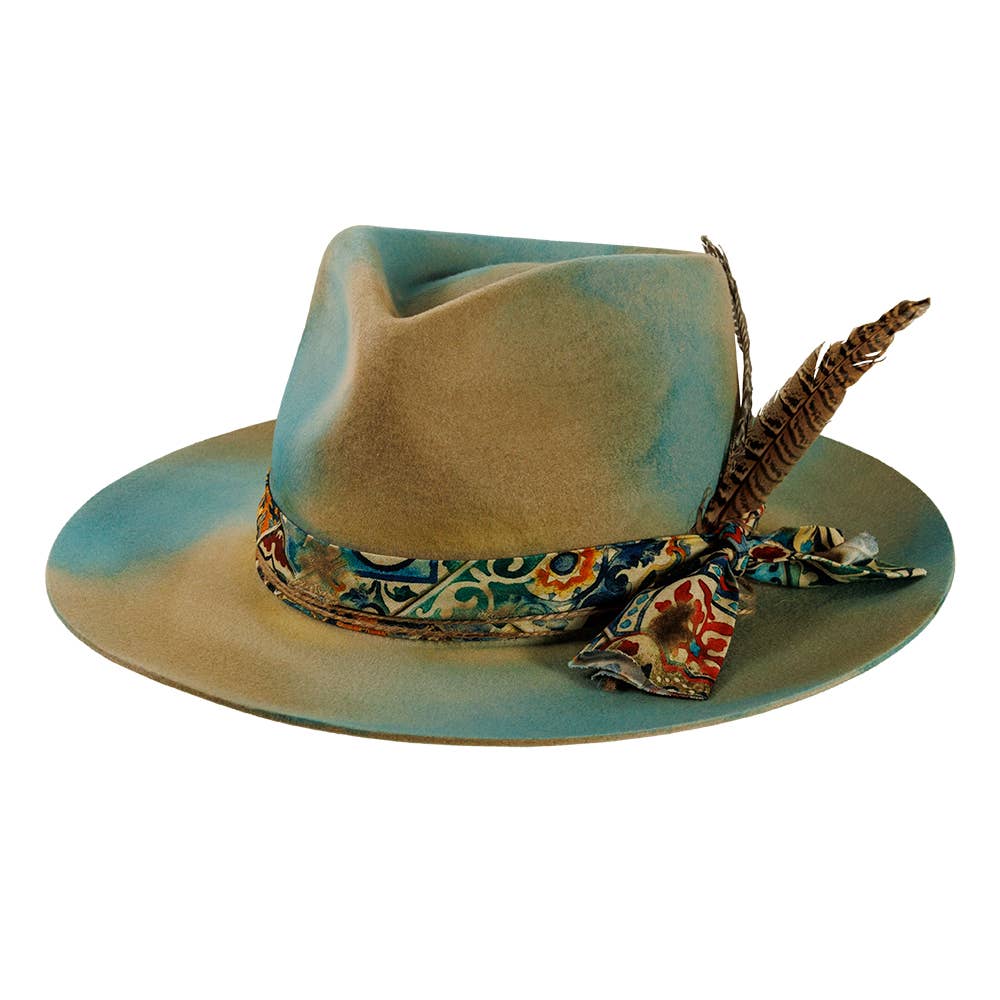 Wool Felt Teardrop Fedora Hat - Style Graffiti