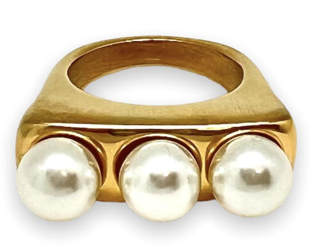 Tri-Pearl Ring