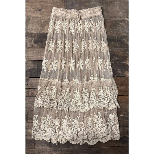 Whispered Skies Skirt - Oatmeal