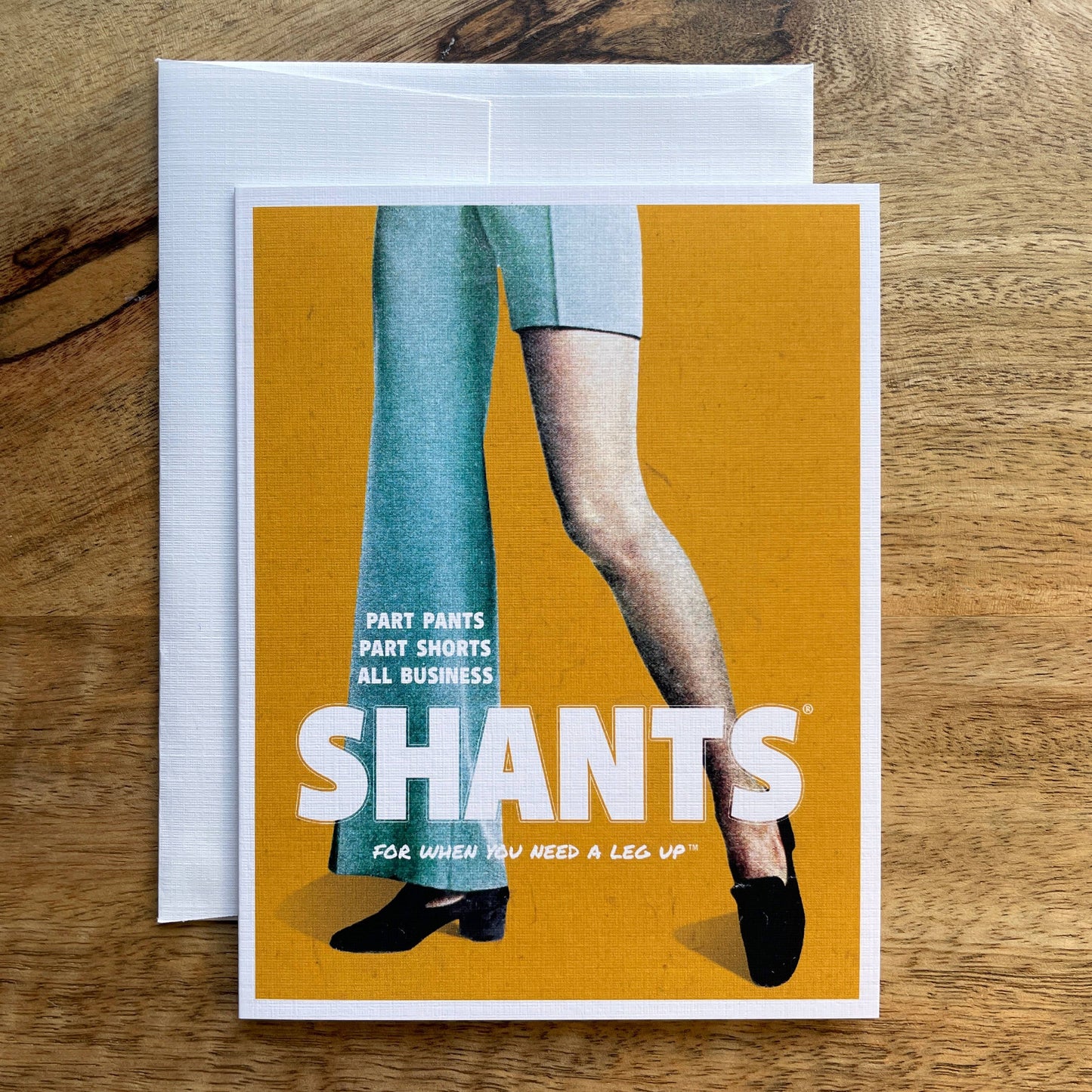 Shants funny quirky greeting card