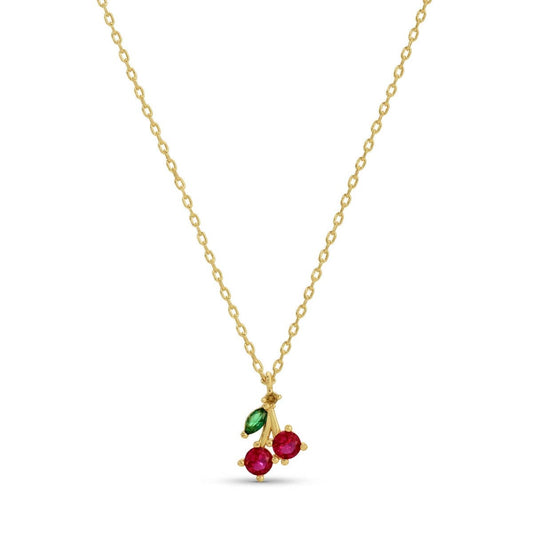Delicate Cherry Necklace