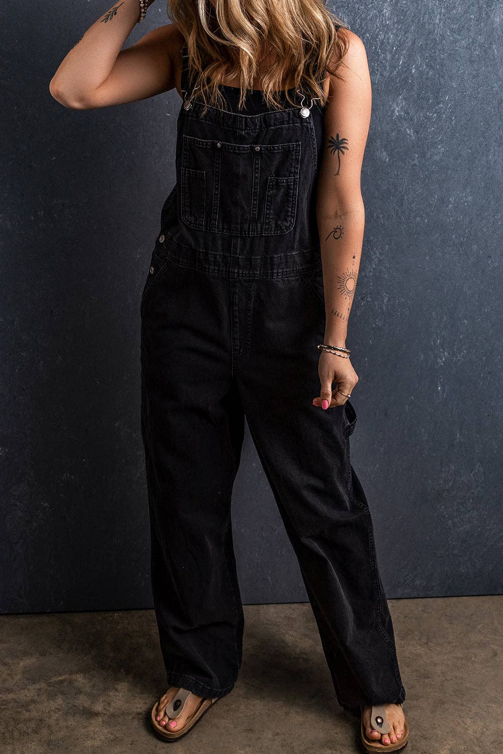 Snoozer Denim Multi Pocket Overalls