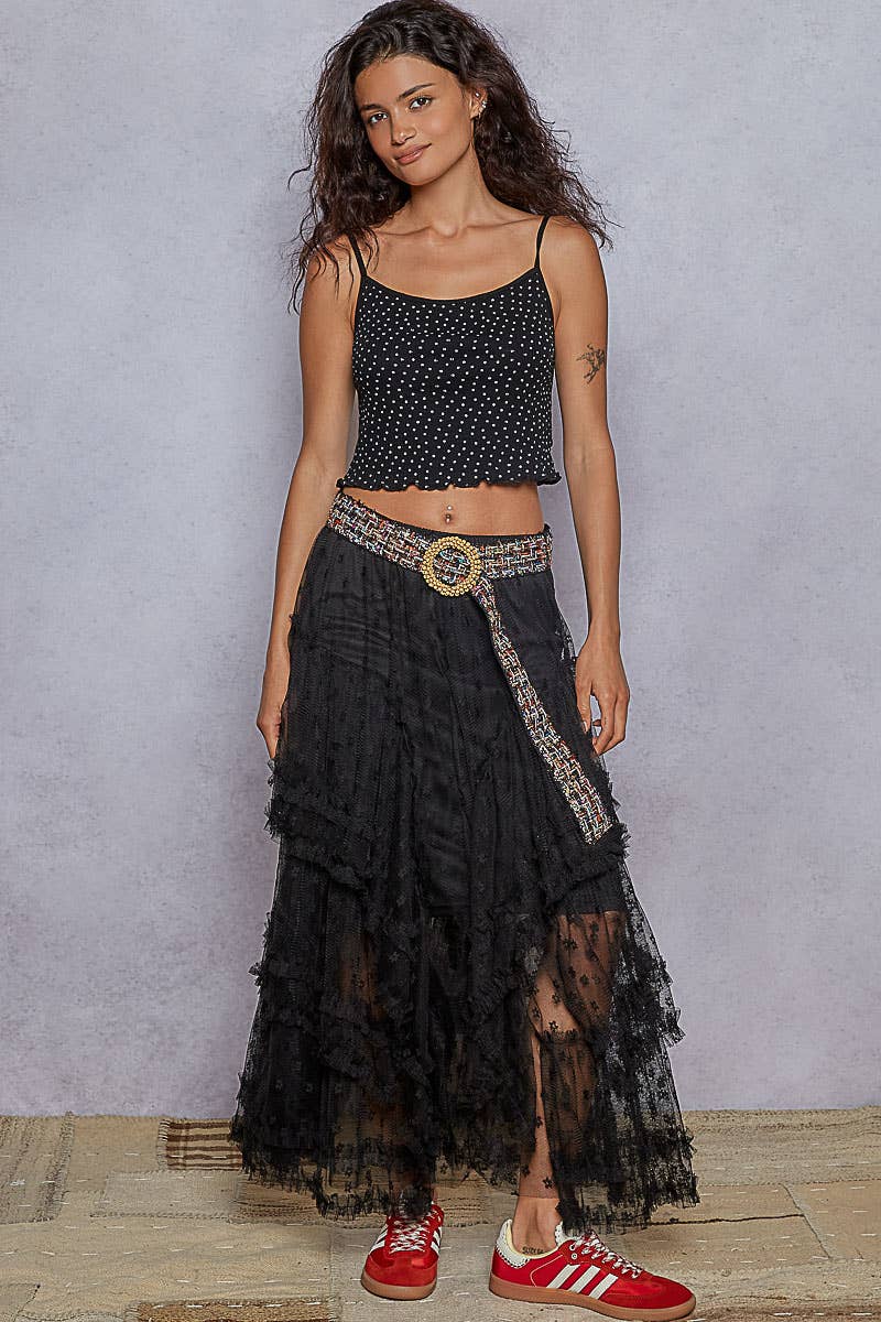 Ruffle Lace Skirt