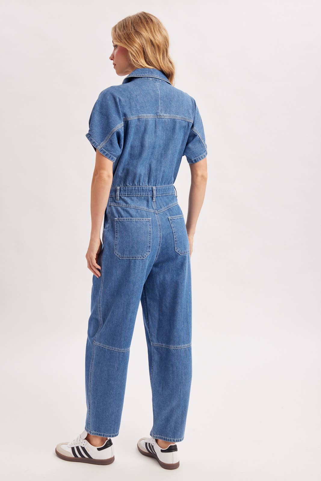 STILLA DENIM UTILITY JUMPSUIT
