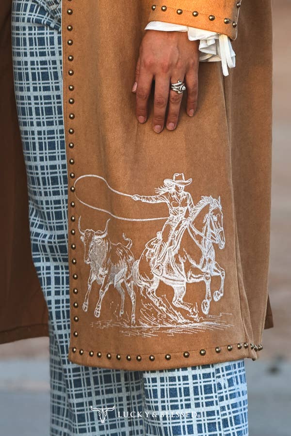 Sadie Stretch Suede Coat