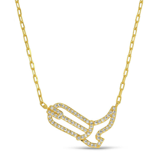 Sparkly Cowgirl Boot Necklace