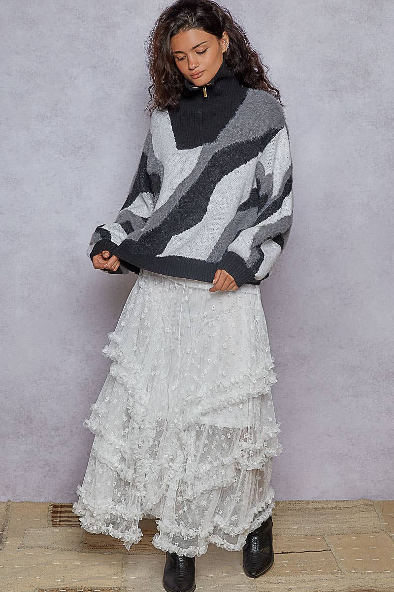 Ruffle Lace Skirt