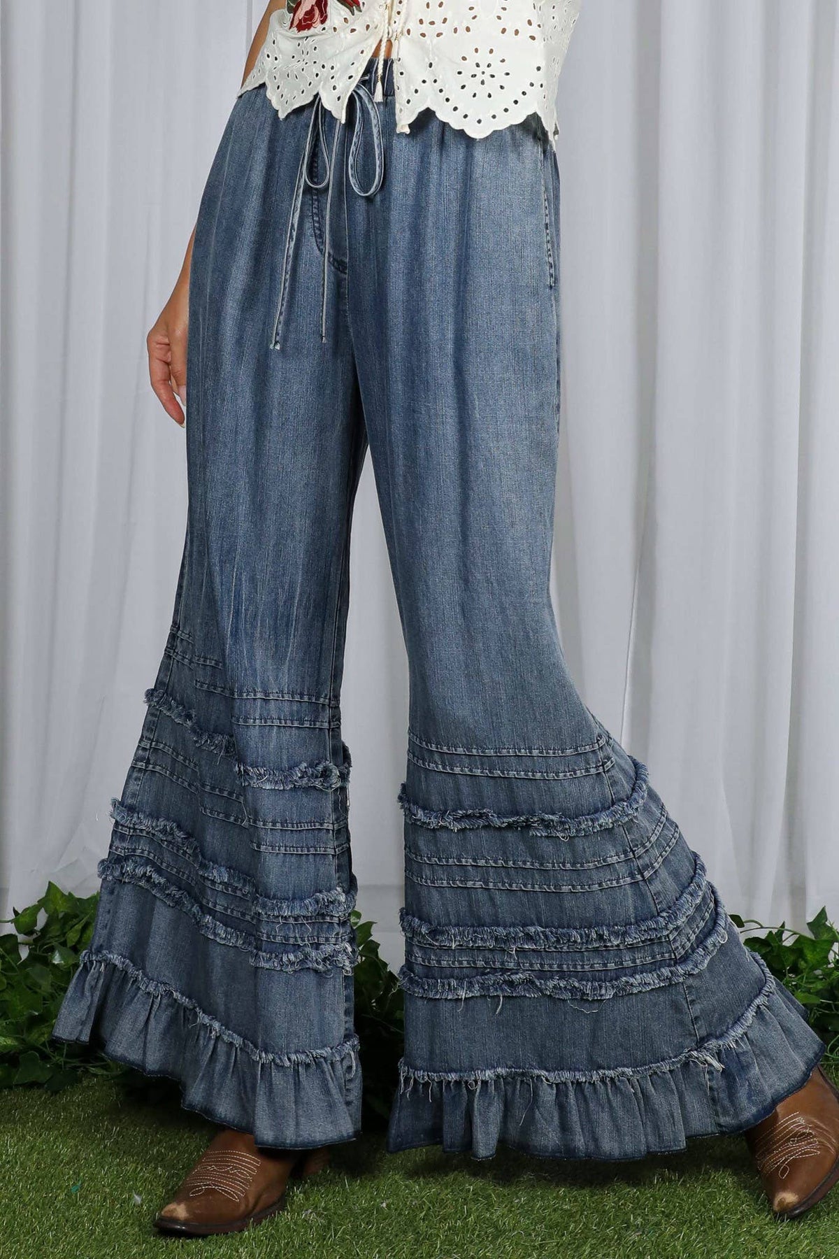Frances Ruffled Jean