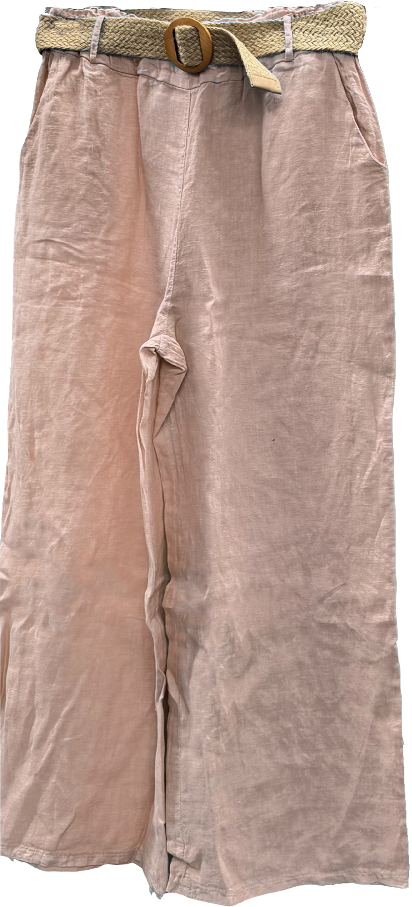 100% Linen Wide Leg Pants in Four Colors