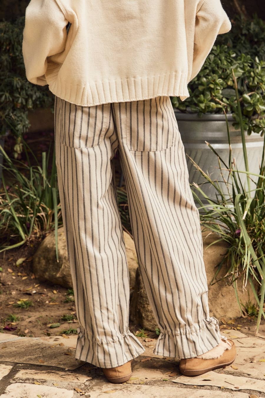 Nita Striped Wide Leg Pants