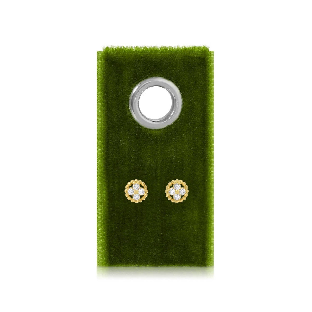 Fleur Studs on Velvet Tag