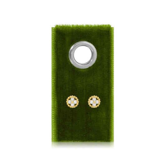 Fleur Studs on Velvet Tag