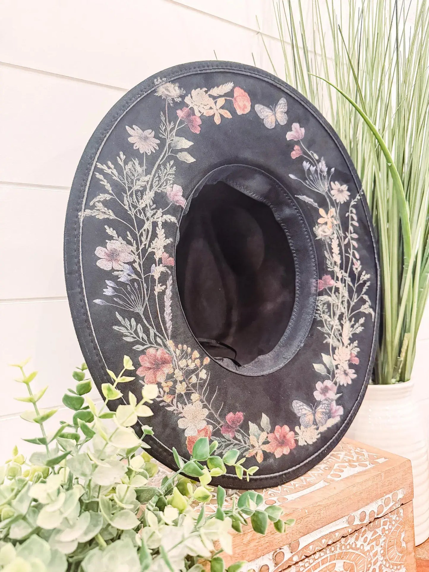 Floral Bottom Hat