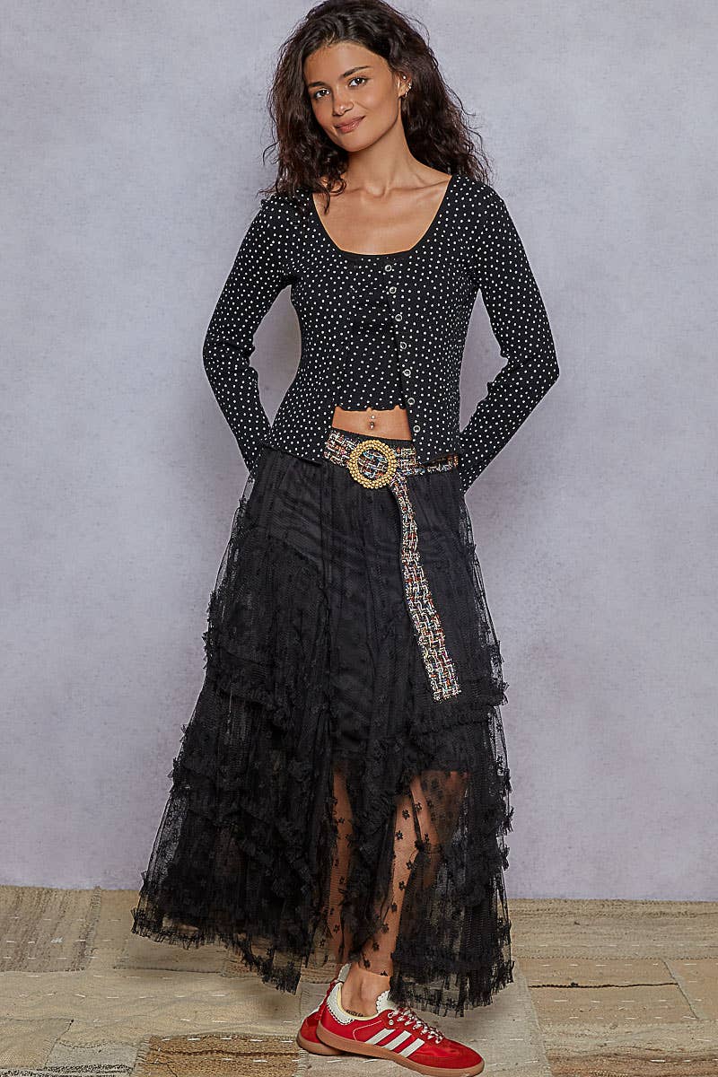 Ruffle Lace Skirt