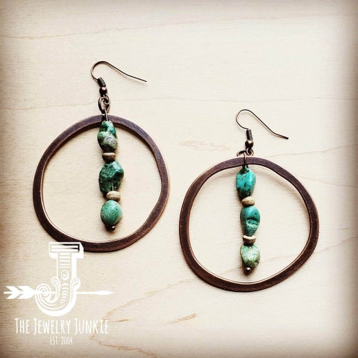 Kaia Copper Hoop Earrings