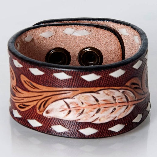 Darla Western Belt Bracelet (Wheat)