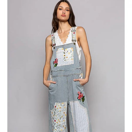 Patchwork Overalls