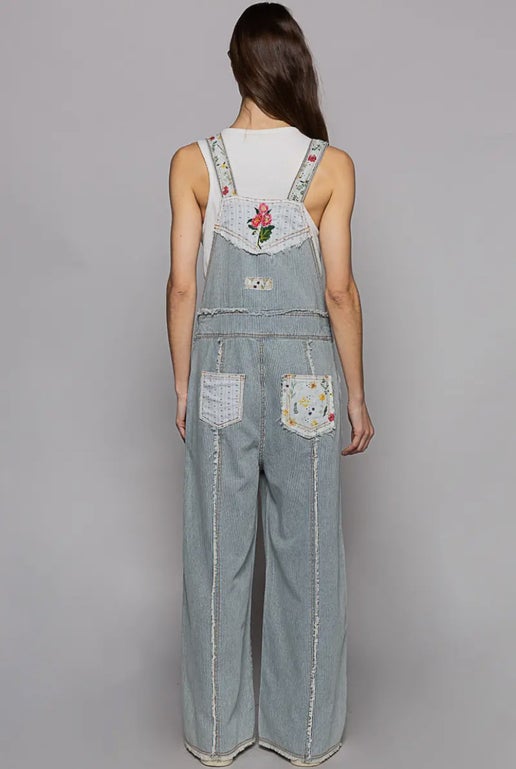 Patchwork Overalls